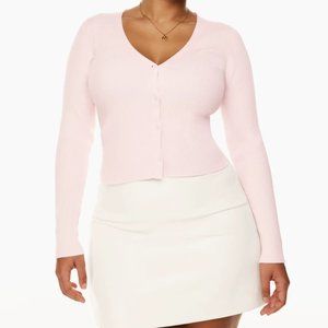 Aritzia Wilfred Pink Adore Cardigan